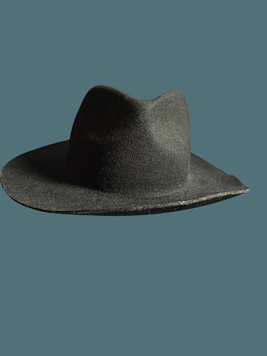 Gigi Pip ? Australian Wool With Suede Rim Hat New With Tags GIGI PIP Holly Rancher Hat Cream Wool Wide-Brim Fedora with  main image 2